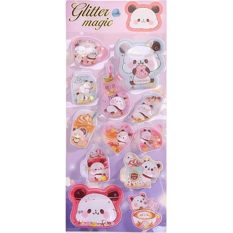 Cartoon 3D Shake Stickers - Cute and Fun Cartoon Designs for Everyday Decoration, Journaling, and Stationery (06) -- BIEMMEDUE (1/5)