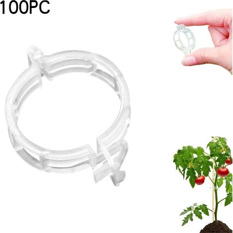 Attache Plante - Attache En Plastique Résistant Aux UV - Pour Tomates Et Lianes - Longueur 20 Cm - Résistance 22,7 Kg - 100 Pièces (1/5)