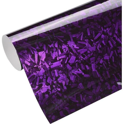 Autofolie Forged Carbon Lila Glanz, selbstklebend, 30x152 cm (1/5)