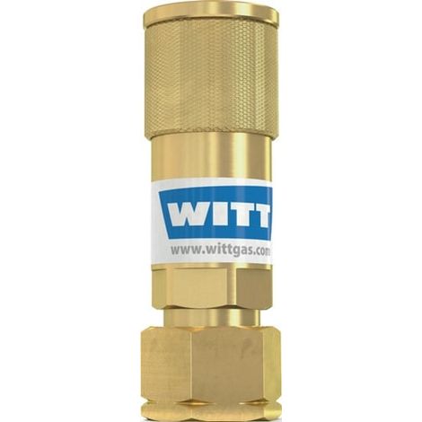 Conexión de manguera SK 100-3 gas combustible G 3/8 pulgadas LH MG Körper WITT (1/3)
