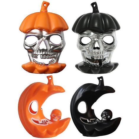 Lot de 4 lampes bougies d'Halloween