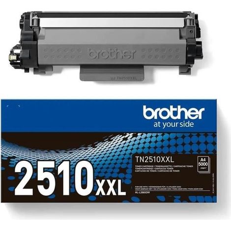 Kit de toner - BROTHER - TN2510XXL - 5000 pages selon la norme ISO 19752 - Noir - Pour HL-L2865DW/ MFC-L2960DW/ MFC-L2980DW