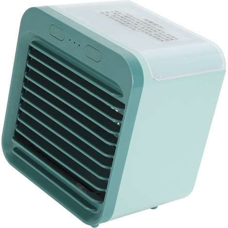 Ventilateur brumisateur portable 5000 mAh rechargeable USB, humidificateur et climatiseur, capacité de 200 ml, silencieux, vert lac (1/5)