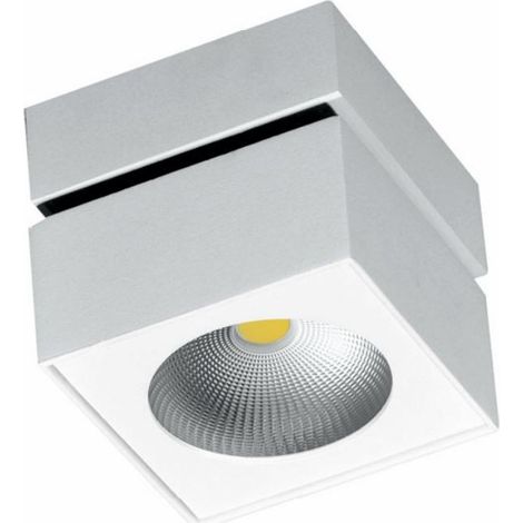 Applique Rubyc Tricolore da 14w a led orientabile quadrata bianca (1/6)