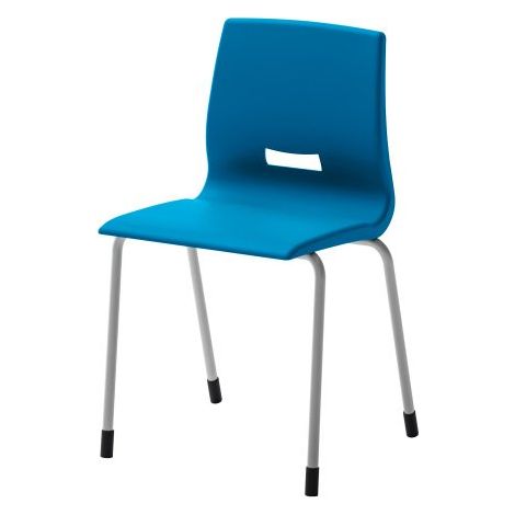 Chaise scolaire Octave Taille 6 - CM2 / Collège / Lycée - Bleu - Lot de 4 - Maxiburo