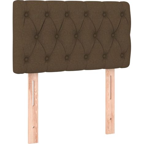 Maison Exclusive - Testiera Marrone Scuro 80 x 7 x 78/88 cm in Tessuto