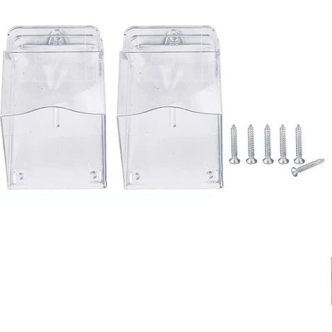 Set mit 2 wasserdichten Abdeckungen für drahtlose Türklingeln, transparente Abdeckungen für Außentürklingeln (1/5)