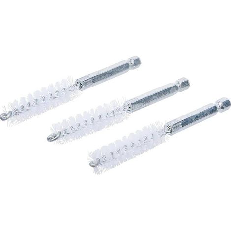 Brosse Plate Nylon 12 mm x 6,3 mm - Lot de 3 pcs - Résistante et Polyvalente pour Nettoyage Précis - D-Work (1/5)