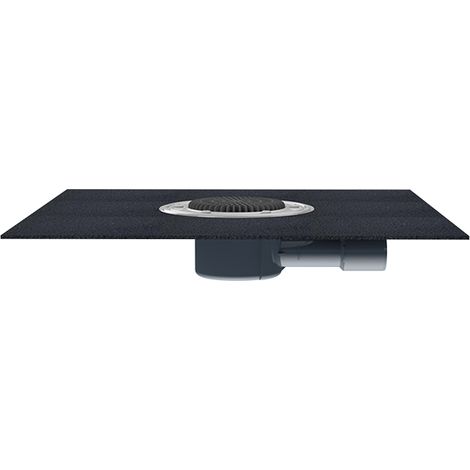 Sumidero para balcones y terrazas DN40/50 - horizontal - con brida bituminosa.