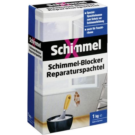Schimmel X Schimmel-Blocker 1 kg Reparaturspachtel Anti-Schimmel & Nikotinsperre