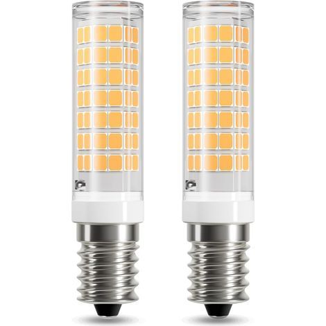 DiCUNO E14 LED-Lampe für Dunstabzugshauben, 4 W (entspricht 50 W Halogen), warmweiß (3000 K), 550 lm, kleine Schraubfassung, geeignet für Dunstabzugshauben und Kühlschränke, nicht dimmbar, 2er-Pack (1/5)
