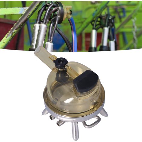 [Recipiente para recoger leche] HL-M04A 400 cm³ PC con base de acero inoxidable. Equipo agrícola para el ordeño de vacas, ovejas y cabras. (1/5)