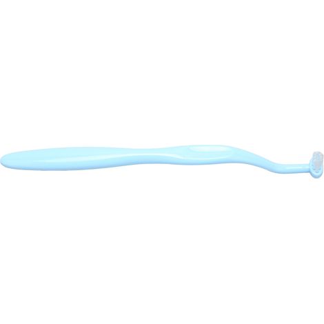 Brosse interdentaire à tête souple professionnelle et portable pour le nettoyage des appareils orthodontiques, pour une hygiène bucco-dentaire optimale (bleue) (1/5)