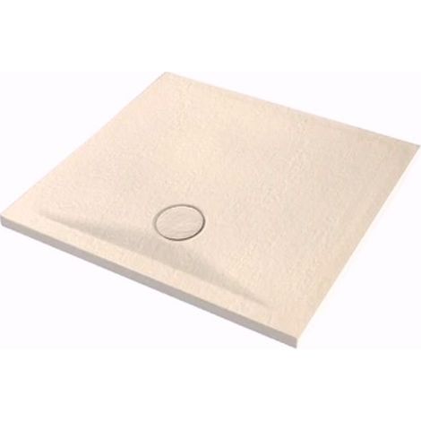 Piatto doccia 80x80 h.4 in ceramica beige Pietraceramica di (1/3)