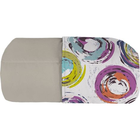 Trapuntino Estivo Singolo in Microfibra 100 gr con Stampa Cerchi Astratti Basic (1/3)