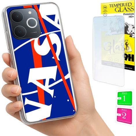 Funda para Realme Note 70T con cubierta trasera y cristal 9H. (1/5)