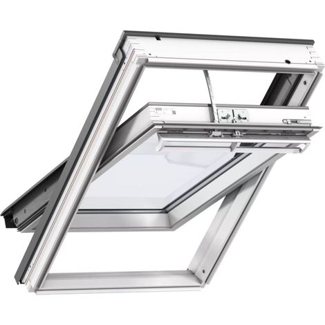 Fenêtre de toit solaire à rotation GGL Confort Blanc 114X118CM - VELUX - GGL SK06 207630