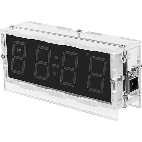 Kit d'horloge numérique RGB multicolore à monter soi-même : affichage de la température et alarme, projet d'apprentissage et de pratique de la soudure, kit électronique (1/5)
