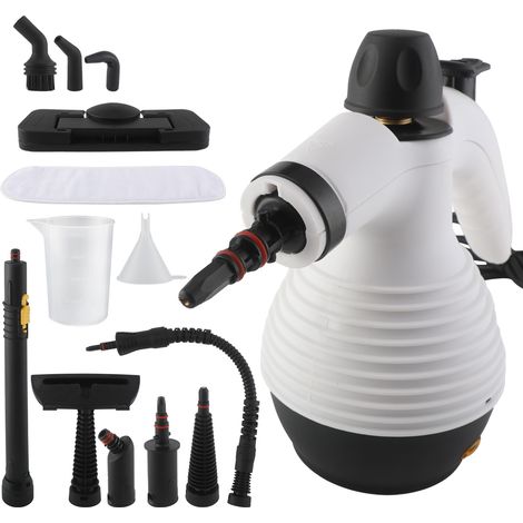 Limpiador a vapor multifuncional con 15 accesorios, limpiador a vapor a presión de mano para eliminar manchas y limpieza, 1050W (1/5)