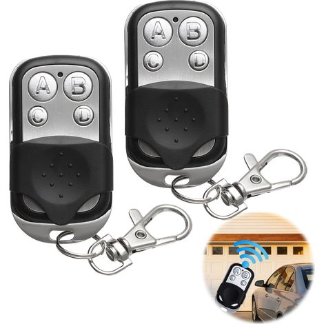 2 Télécommande,Portail,Garage,433.92 MHz,Clonable,4 Boutons,Véhicule (1/5)