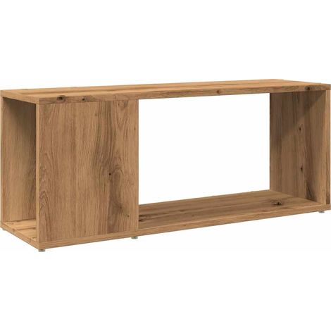Meuble TV,Banc TV,Armoire TV chêne artisanal 80x24x32 cm bois d'ingénierie CFW265915