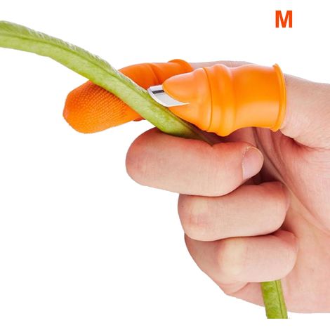 Lot de manchons de doigts pour récolte de fruits et légumes, outil de cueillette pour jardinage, protecteur de pouce et index. (1/3)