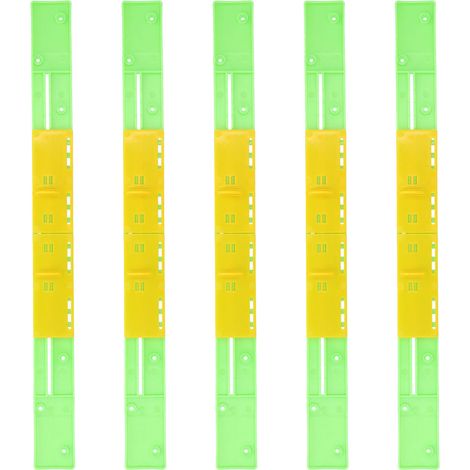 Lot de 5 portes de ruche en plastique grille d'entrée anti-fuite accessoire apiculture pour extérieur (1/5)
