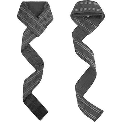 Gewichthebergürtel - Nylon-Handgelenkband für Männer und Frauen - geeignet für Squats, Krafttraining und Kraftsport (Schwarz) (1/4)