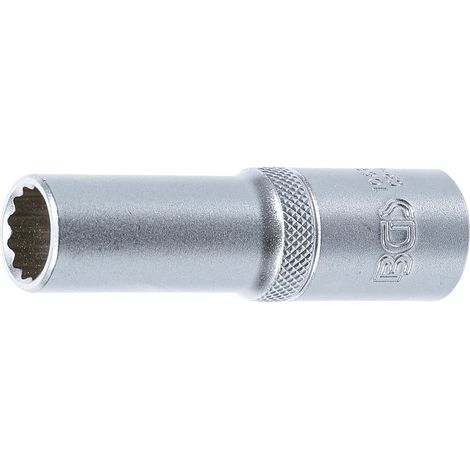 Llave de vaso 12 caras, larga  entrada 12,5 mm (1/2")  13 mm (1/3)