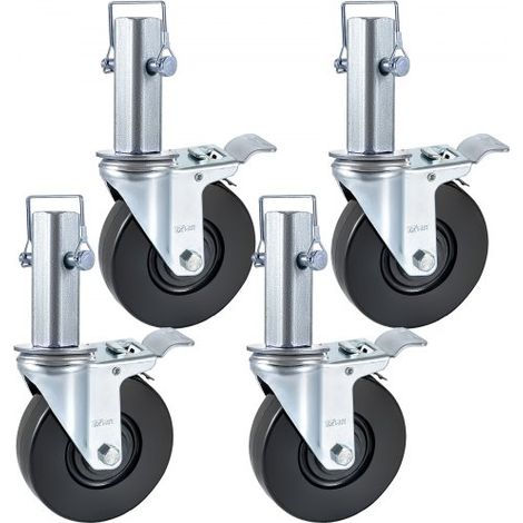 Roulettes pivotantes en polyuréthane - noyau en fer 12 - 7 cm (1/5)
