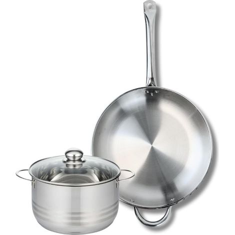 Batterie cuisine poêle 32 cm et faitout 20 cm (1/5)