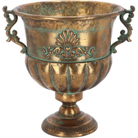 Vase en métal vieilli Médicis Modèle 3 (1/2)