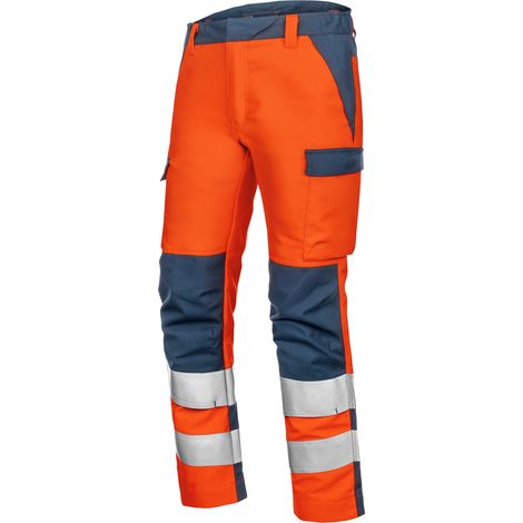 Würth MODYF Pantalon de travail multinorme haute visibilité ADEQUACY orange/marine 46 (1/2)