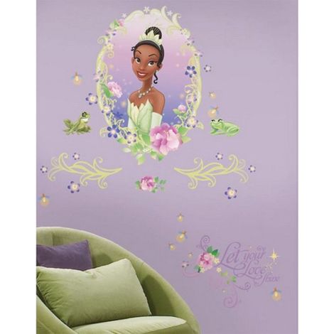Grand sticker mural La Princesse et la Grenouille