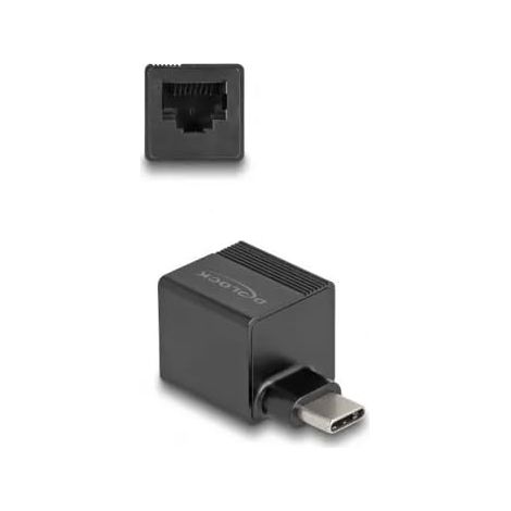 USB 3.2 Gen 1 Adapter mini, USB-C Stecker  RJ-45 Buchse Verwendung:  Verbinden eines Notebooks avec dem Kabel-Netzwerk