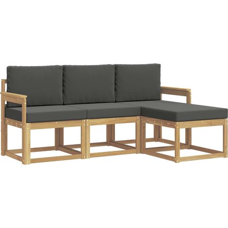 Set di divani da esterno 4 pz Salotto da Giardino (1/5)