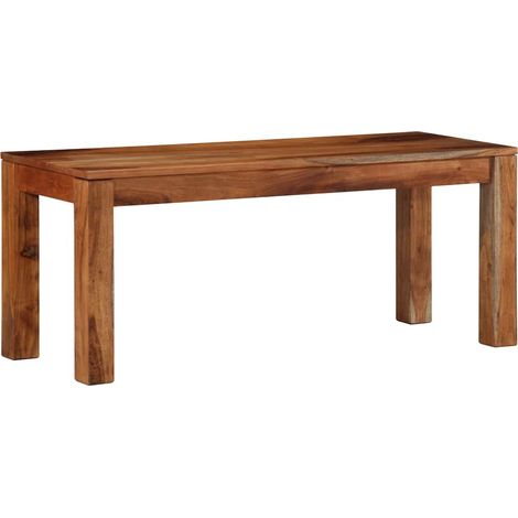 Bank 110 cm Massivholz Akazie