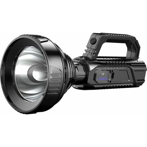 Outdoor Camping Portable Searchlight Waterproof LED Rechargeable Torch, 3 Modes Portable Waterproof Super Bright Powerful Torch for Indoor and Outdoor, Portable LED Searchlight LED Torch (1/5)