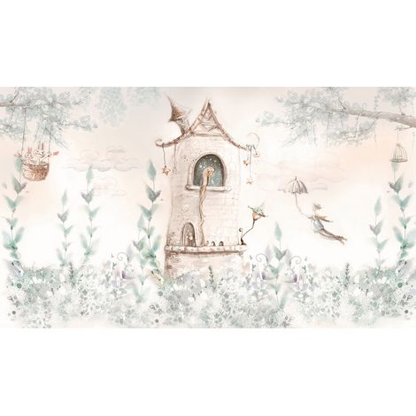 Papier peint panoramique Enfants - Cabane - 130 cm x 75 cm (1/2)