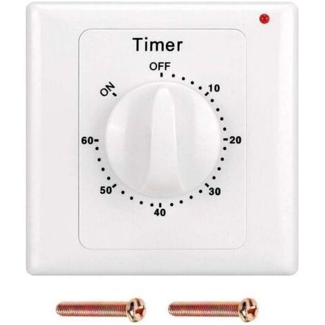 AC 220 V Interrupteur Minuterie Pompe Haute Performance Commande Électronique Compte à Rebours Mécanique Socket Time Switch-60min (1/5)