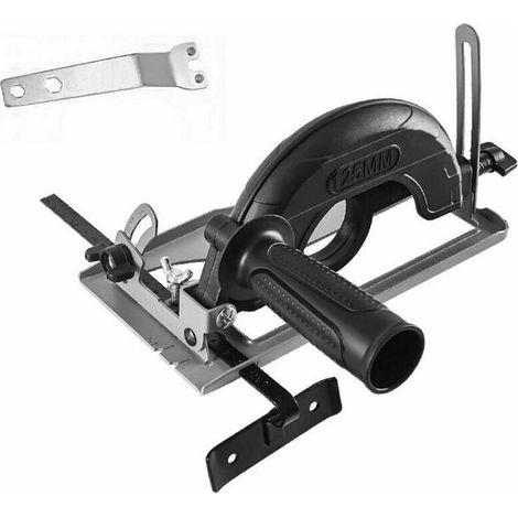 Ángulo ajustable de 0 a 45°, ajuste de profundidad de corte de 0 a 40 mm, soporte de posicionamiento para amoladora angular, máquina de corte para renovación, base de ranurado, juego de 2 piezas - jue (1/5)