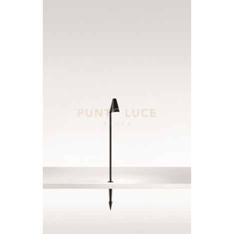 GRASS SINGLE PALETTO DA ESTERNO LED 4000K 650LM 6W IP65 NERO H.82CM