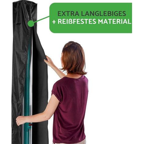 Housse de protection pour les sèche-Linge 180cm Kofferraumabdeckung 420D de haute qualité imperméable à l'eau de Tissu KofferraumQIEDOVIEYenbeschichtung Argent Anti (1/5)