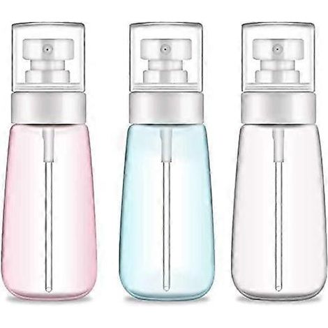 Ensemble de flacons vaporisateurs de voyage (3 pièces, 100 ml), brume fine pour huiles essentielles et maquillage, contenants transparents sans air rechargeables. (1/4)
