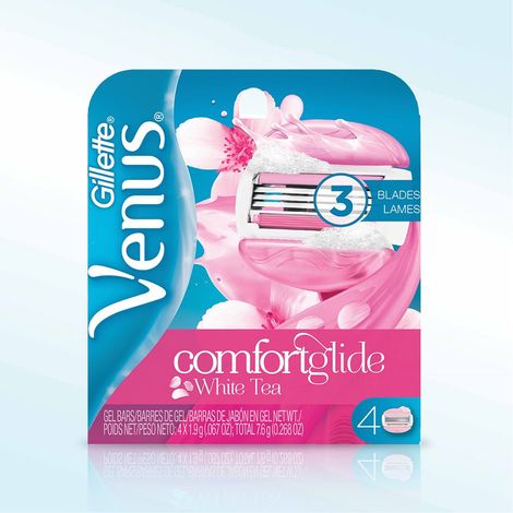 Ricarica di lame per rasoio venus comfortglide white tea gillette confezione da 4 testine (1/2)