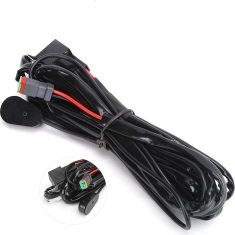 2 m langer 40-A-12-V-LED-Kabelbaum mit wasserdichtem DT-Stecker für Autoscheinwerfer, universeller Kabelsatz (1/5)