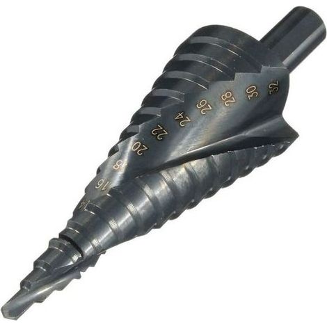 – HSS-Kegelstufenbohrer 4–32 mm – Titanstahl für präzises Bohren – Selbstentgratend – Geeignet für Holz, Kunststoff und Metall (1/5)