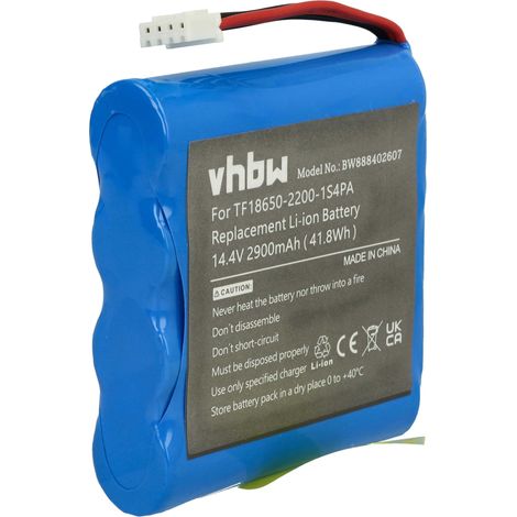 vhbw batteria sostituisce Marshall TF18650-2200-1S4PA per casse, altoparlanti, speaker (2900mAh, 14,4V, Li-Ion)