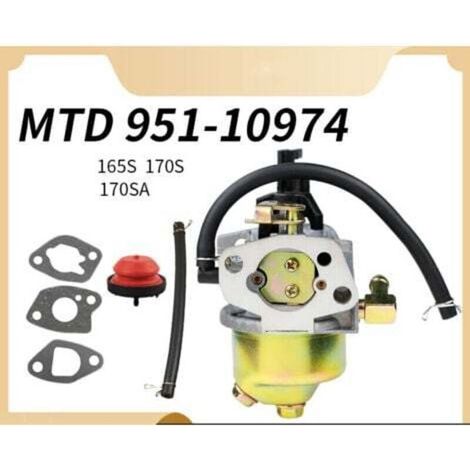 MTD 951-10974 carburateur 165S 165SA 170S 170SA 951 10974A 12705 (1/2)