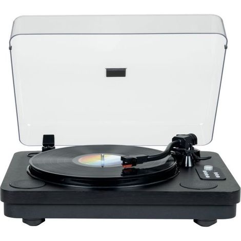 Bluetooth-Vinyl-Plattenspieler - THOMSON - TT650BT - USB-Aufnahme - 2 Lautsprecher - Schwarz